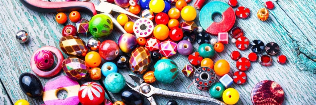 Making jewelry of beads
